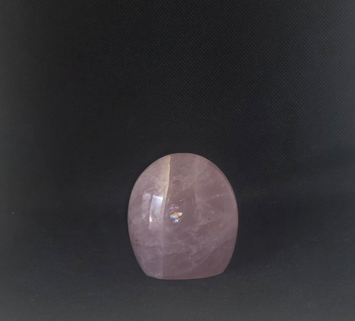 Polished Rose Quartz Freeform Crystal - Pocket Standing Stone (167g)