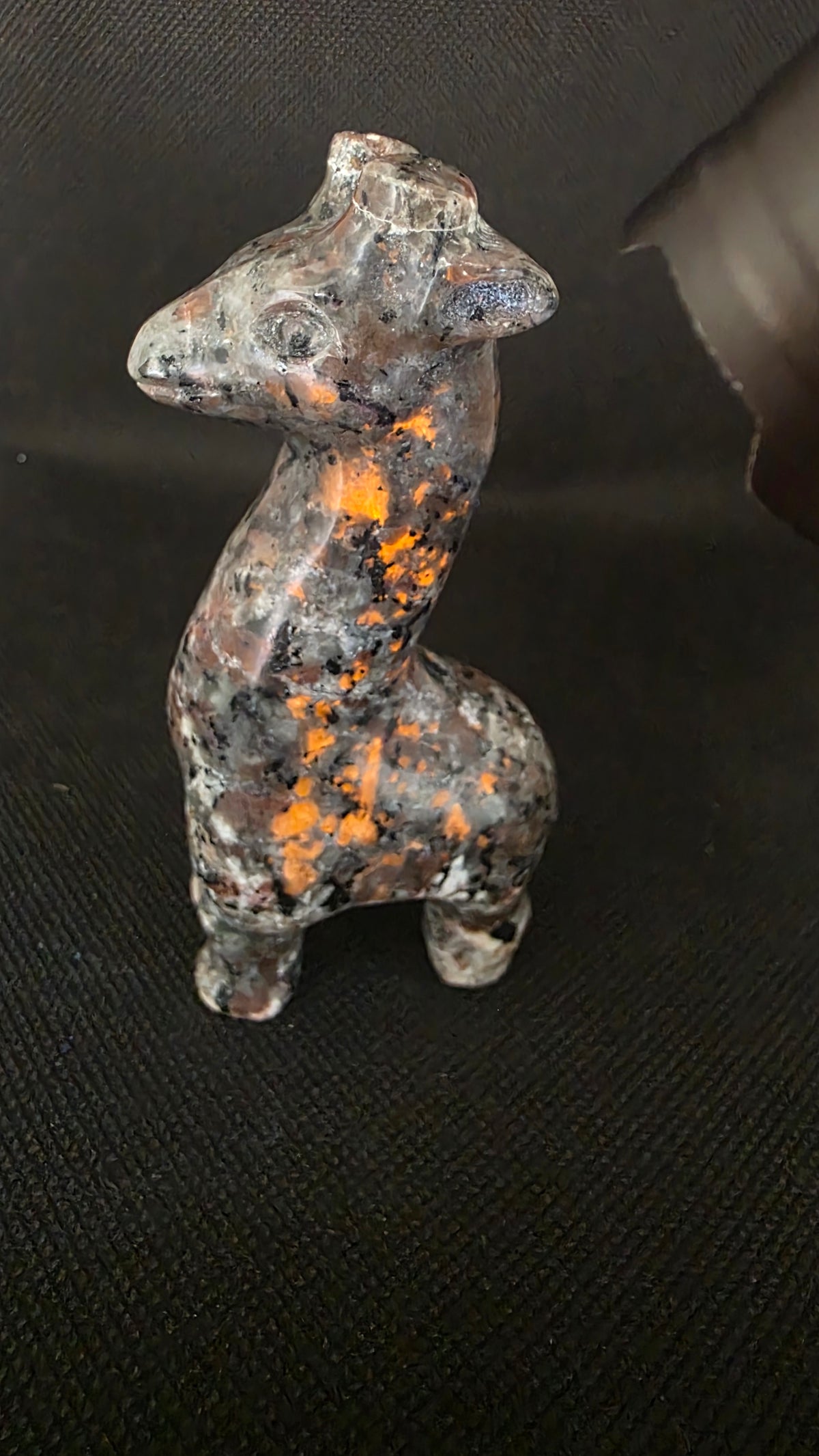 Hand-Carved Crystal Giraffes – Natural Gemstone Animal Totem