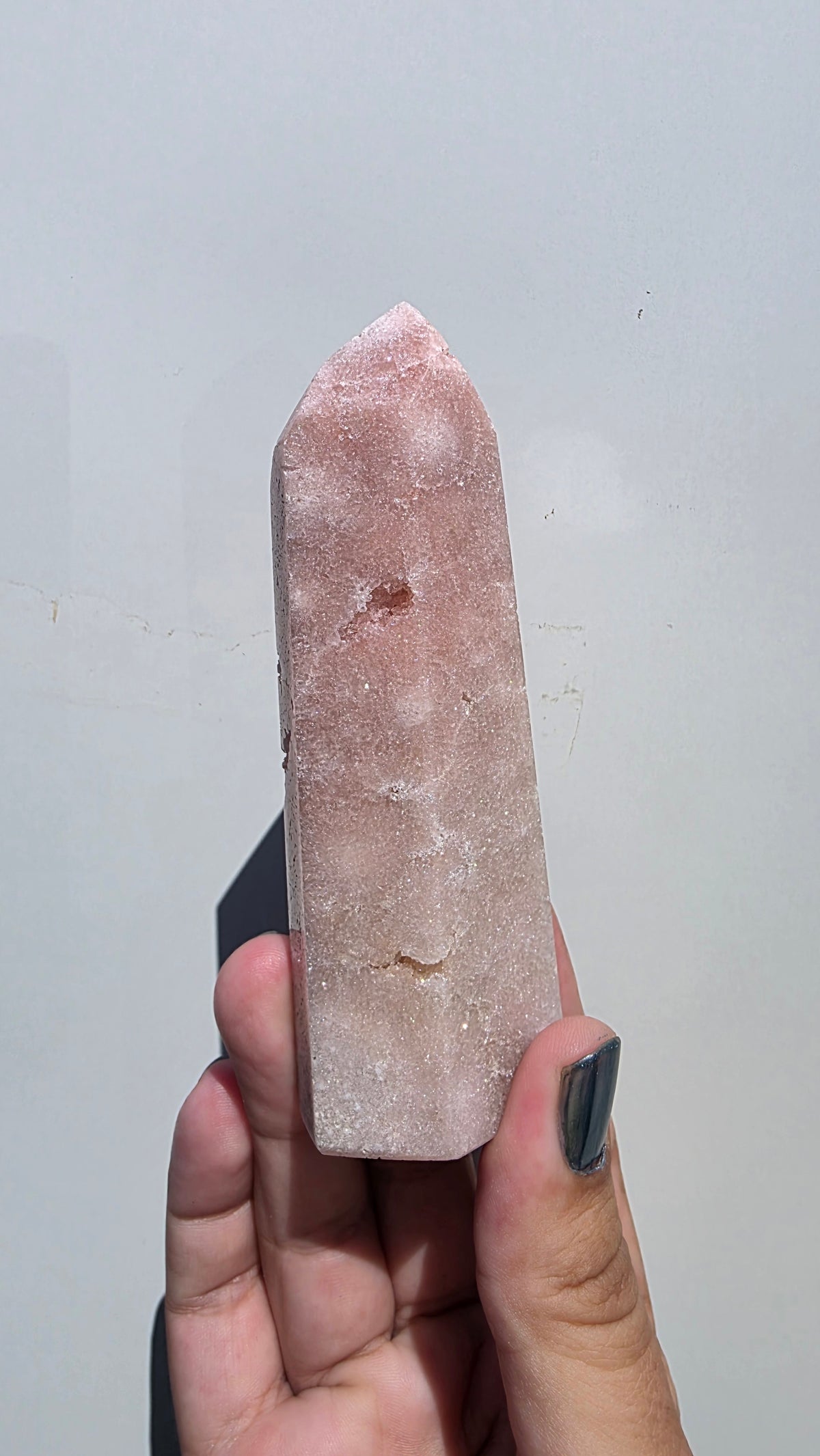 Natural Pink Amethyst Crystal Tower Point – Choose Your Unique Piece