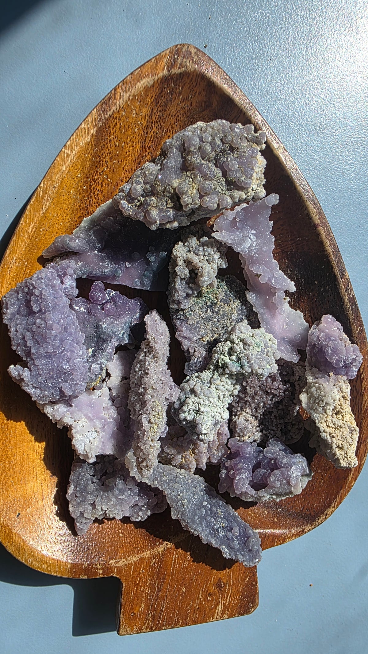 Mini Raw Grape Agate Clusters – Intuitively Chosen