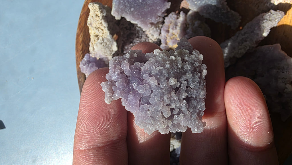 Mini Raw Grape Agate Clusters – Intuitively Chosen