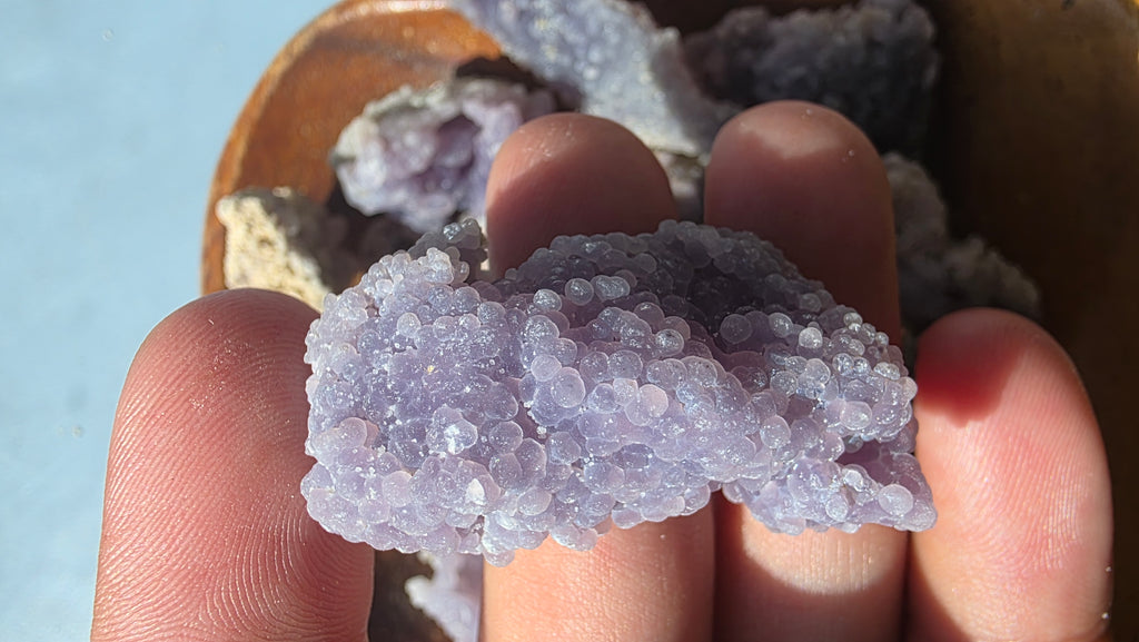 Mini Raw Grape Agate Clusters – Intuitively Chosen