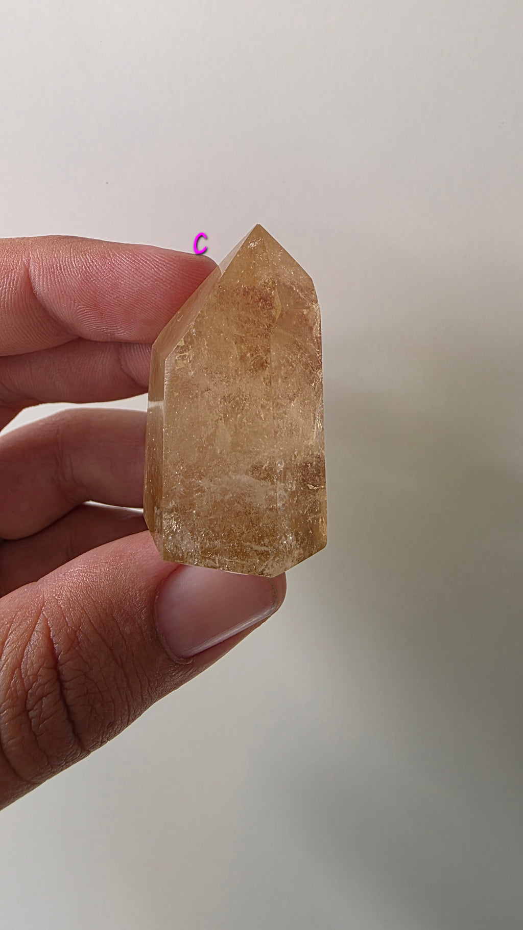 Polished natural citrine small points
