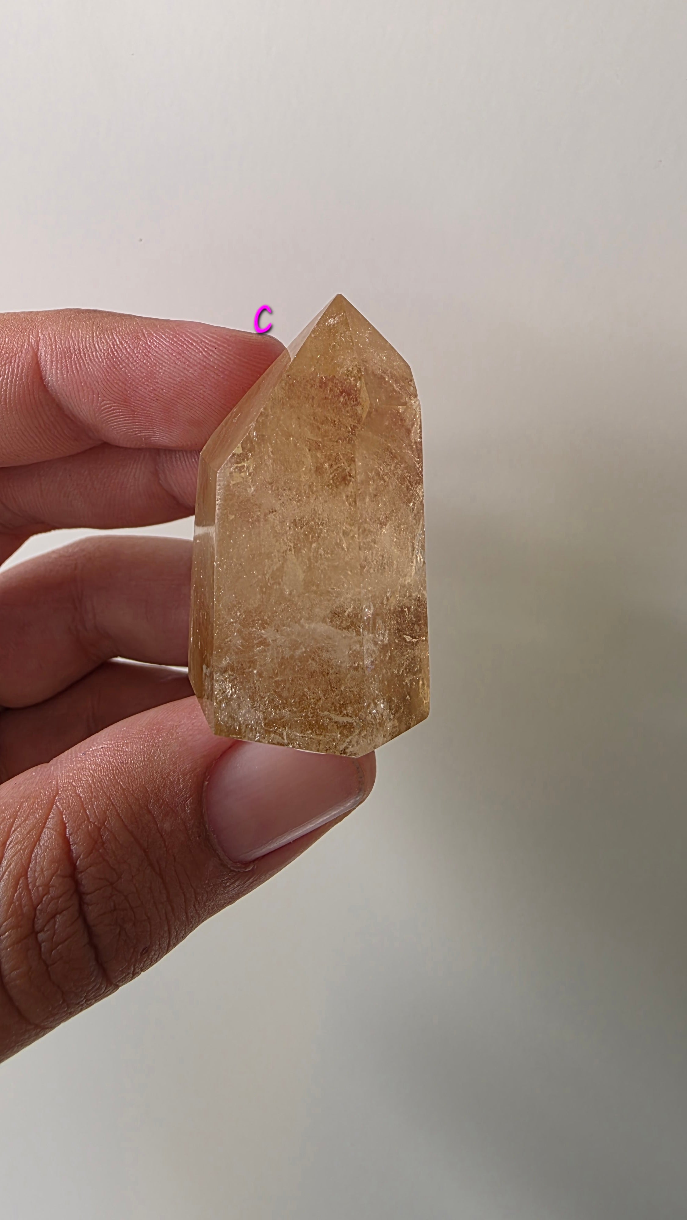 Polished natural citrine small points