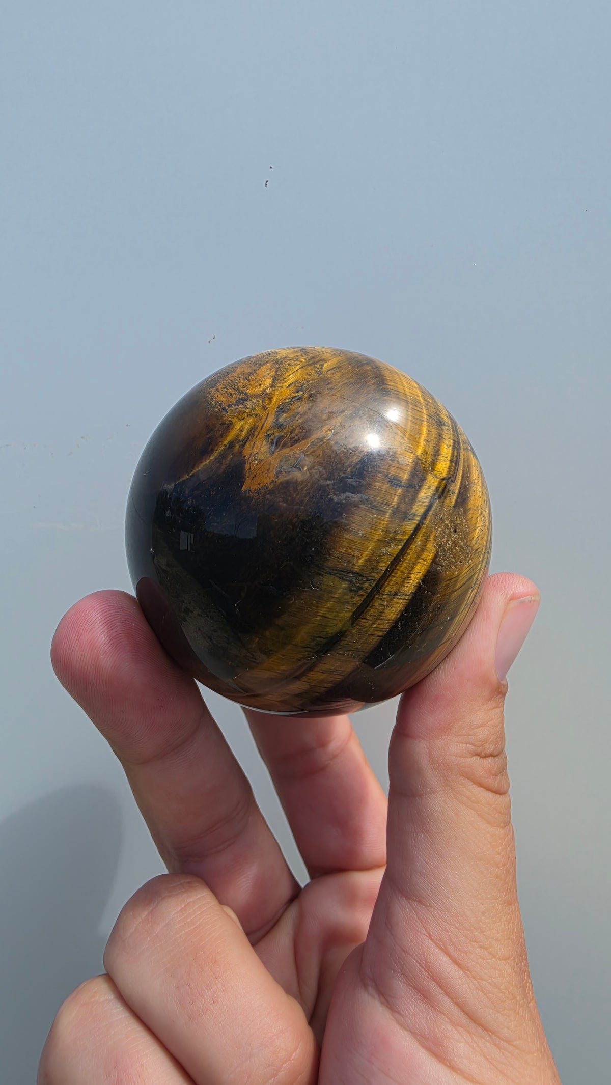 Natural Tiger’s Eye Crystal Sphere (62mm)
