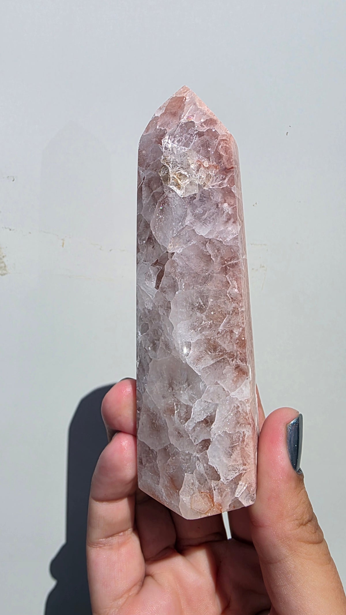 Natural Pink Amethyst Crystal Tower Point – Choose Your Unique Piece