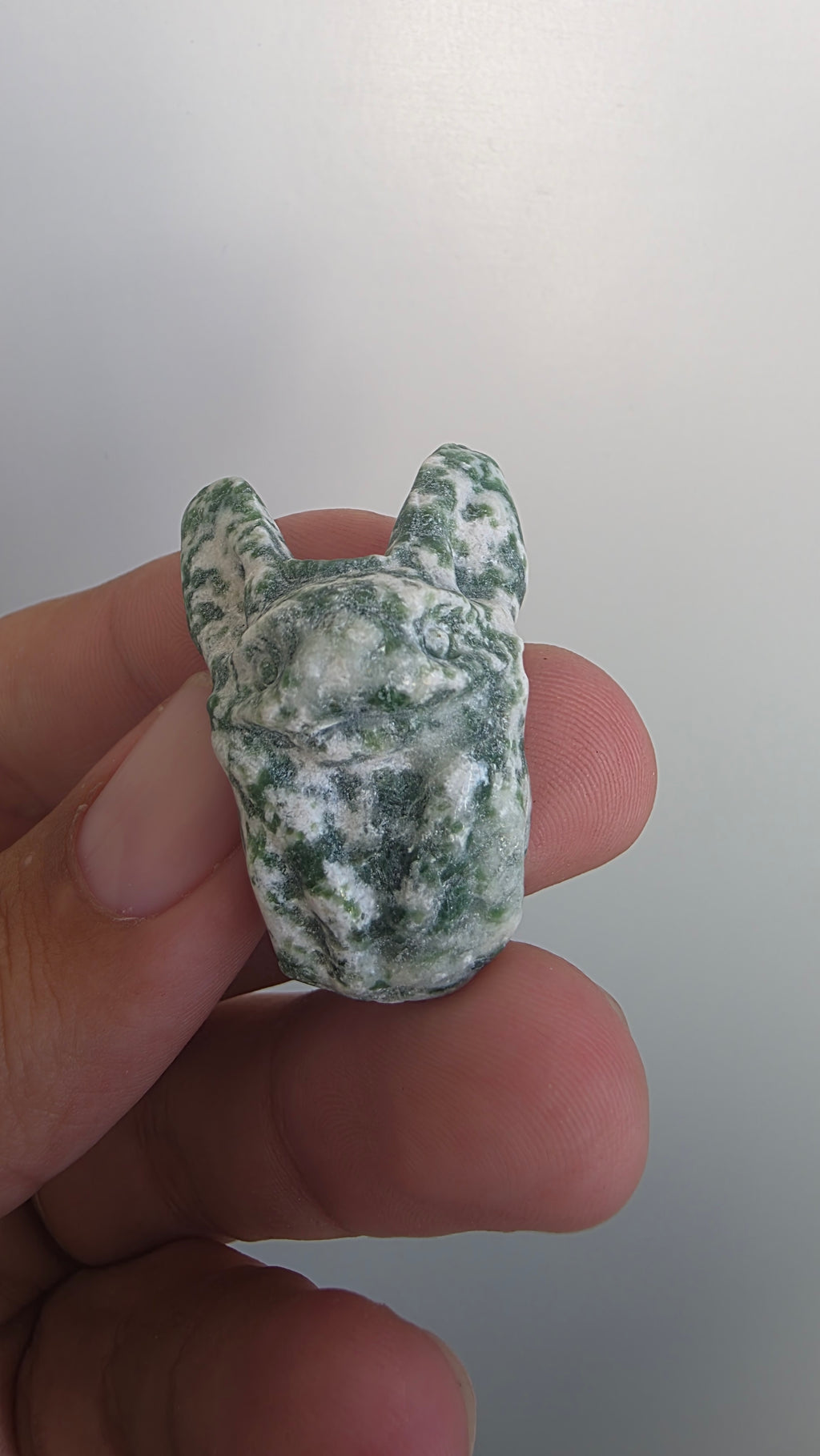 Small Crystal Bat Carvings ~ Rose Quartz ~ Green Aventurine ~ Tree Agate