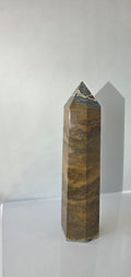 Earthy Druzy Ocean Jasper Tower (1.48kg, 25cm) – Rare Madagascar Statement Crystal