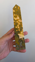 Ocean Jasper Tower – "Perfectly Imperfect" Crystal Point (18 cm, 299g)