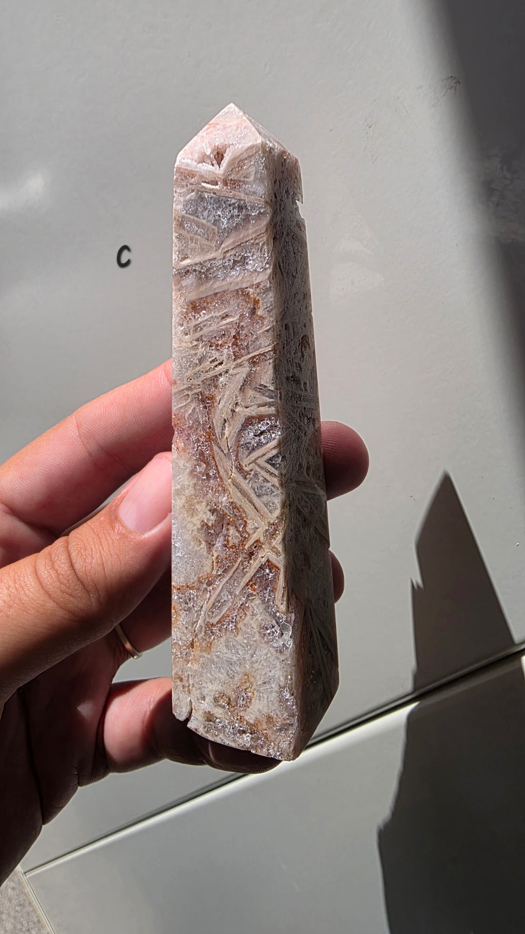Brazilian Pink Amethyst Druzy Points