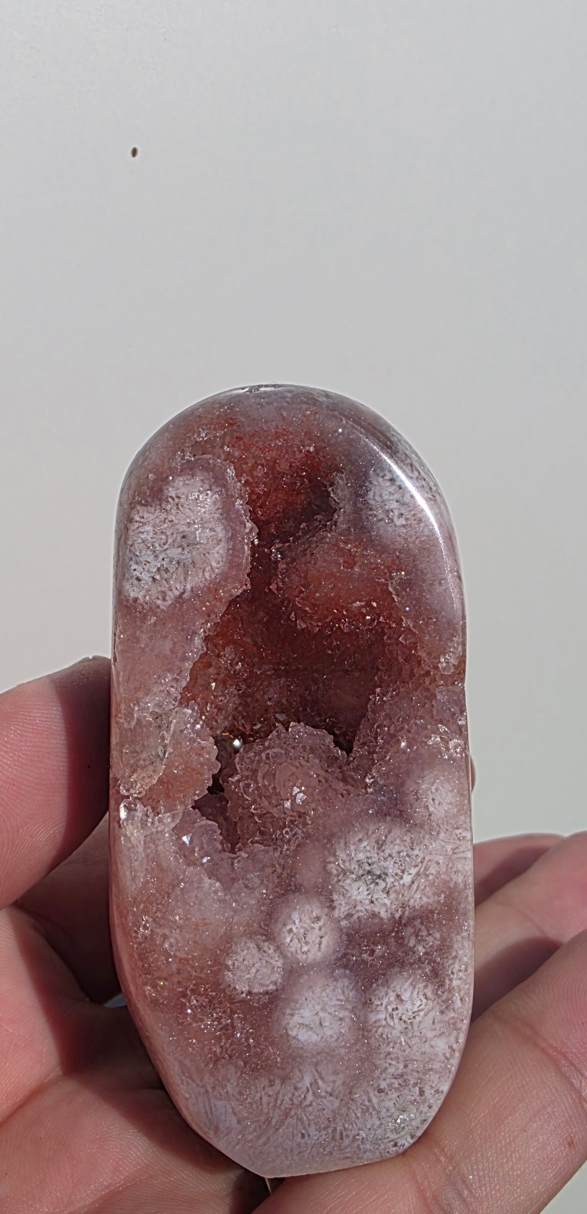 Sparkling Pink Amethyst Freeform Geode