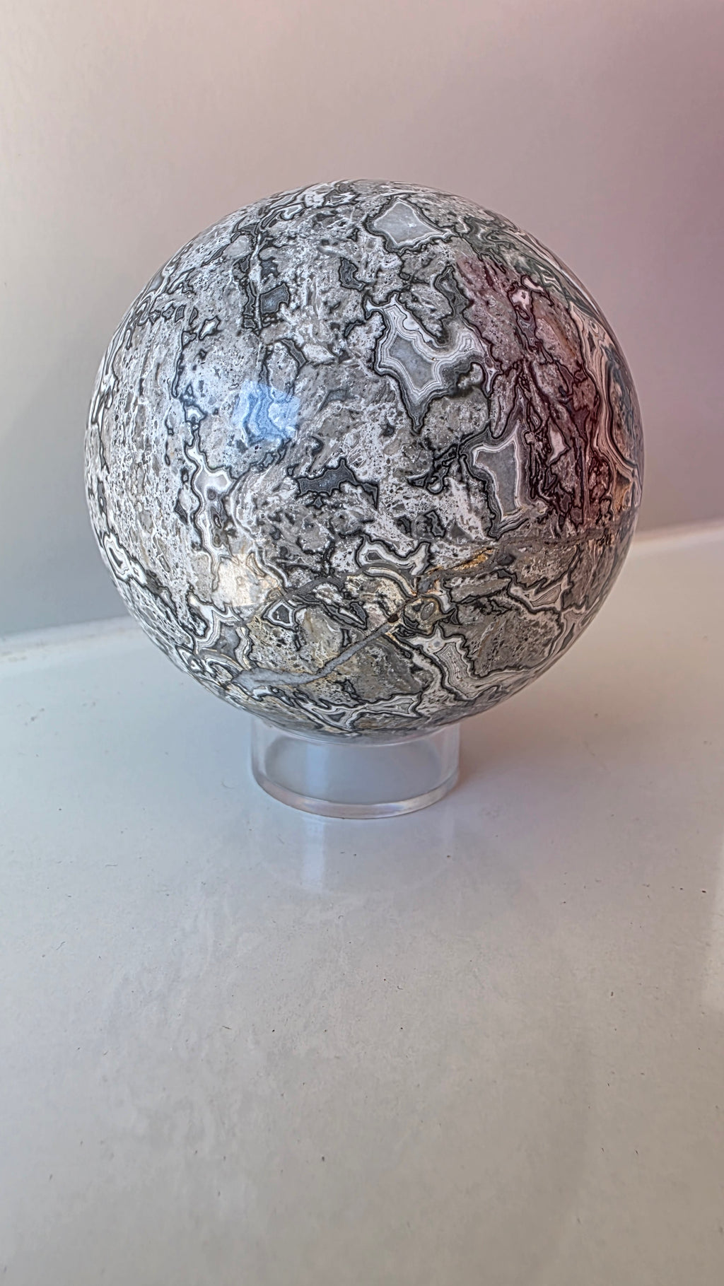 Natural Picasso Jasper Crystal Sphere - 7.5cm / 714g