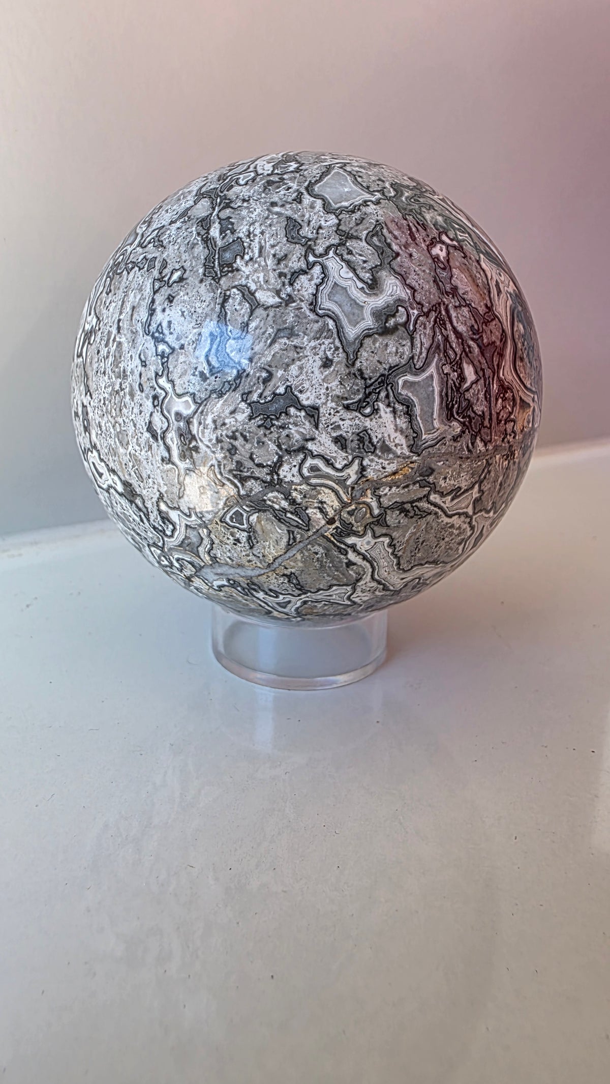 Natural Picasso Jasper Crystal Sphere - 7.5cm / 714g