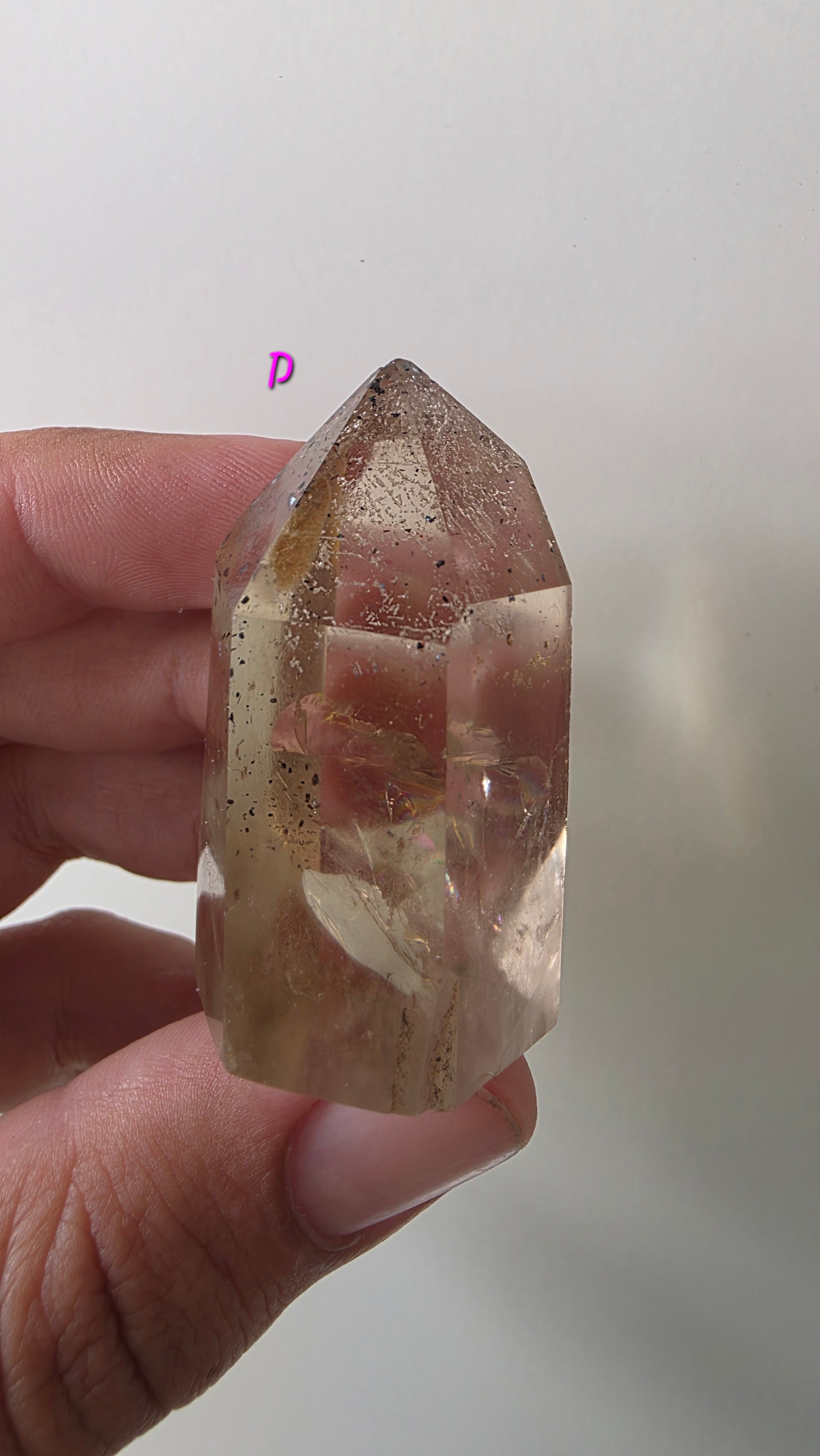 Polished natural citrine small points