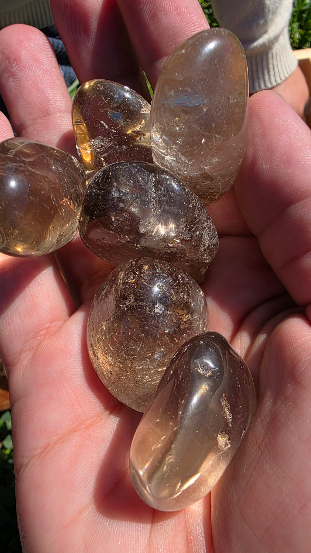 Natural Smokey Quartz Tumblestones (2.5–3.5cm) – Intuitively Chosen