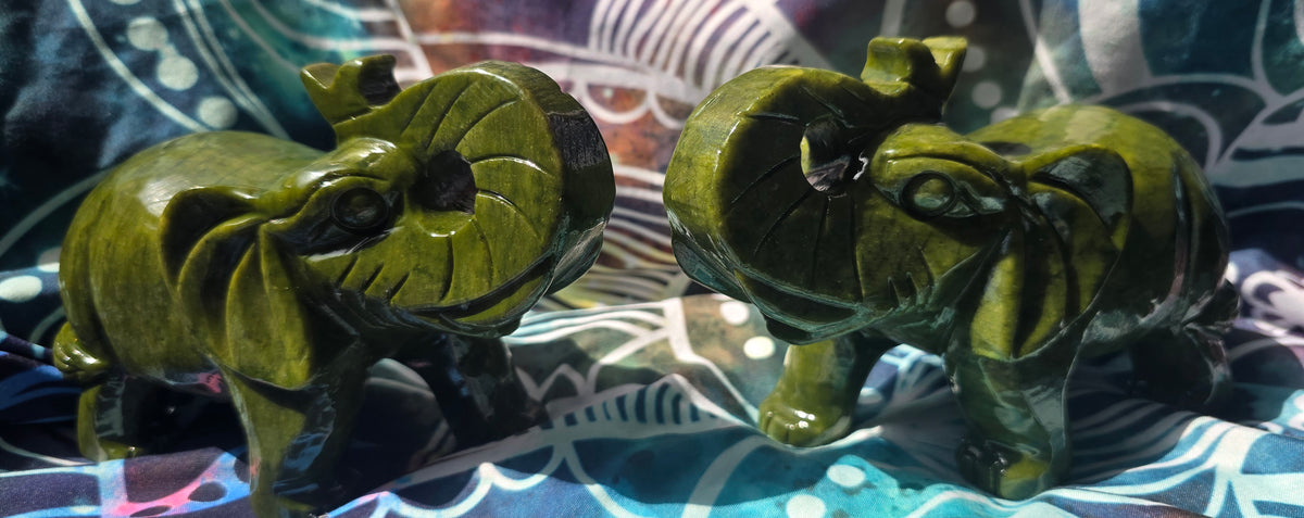Carved Serpentine Elephant – Intuitively Chosen 1.2kgs