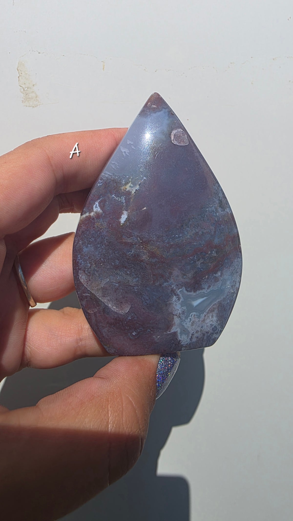 Natural Ocean Jasper Tear-drop Carving – Hand-Selected Pieces (small)