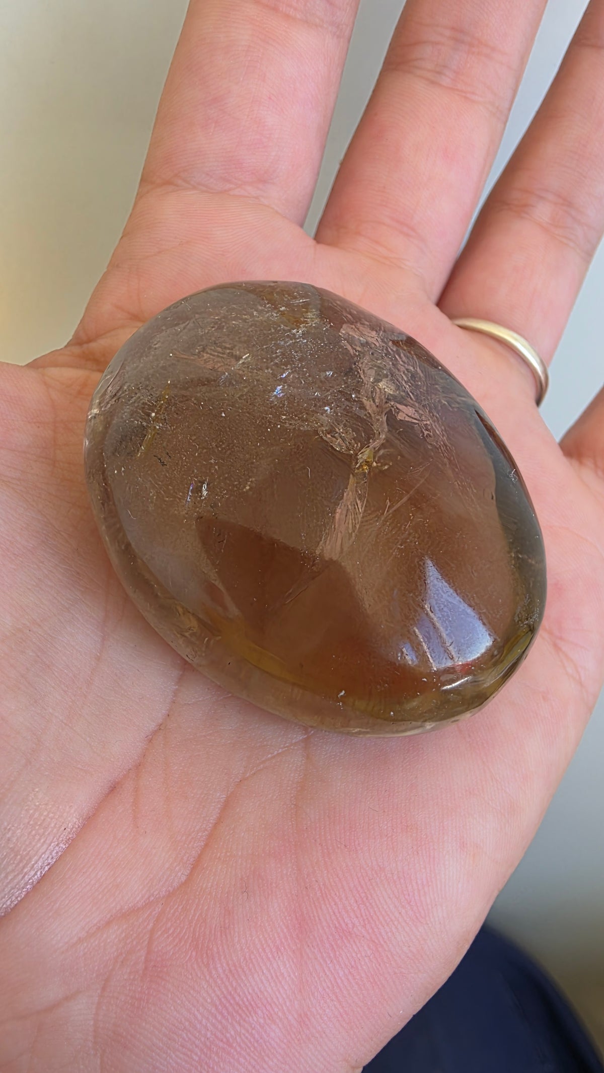 Smokey Quartz Palm Stones – (Intuitively Chosen)