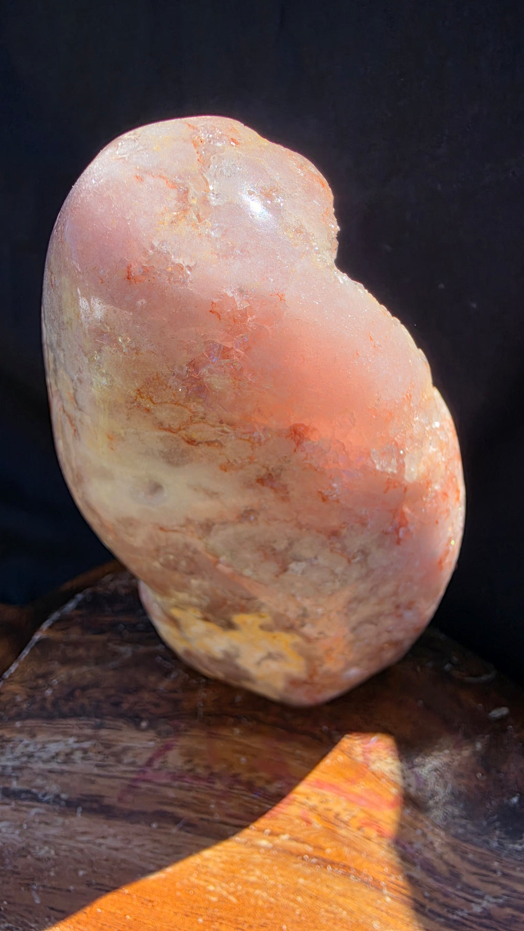 10cm Pink Amethyst Crystal Geode 350g, Raw Cluster Mineral Specimen