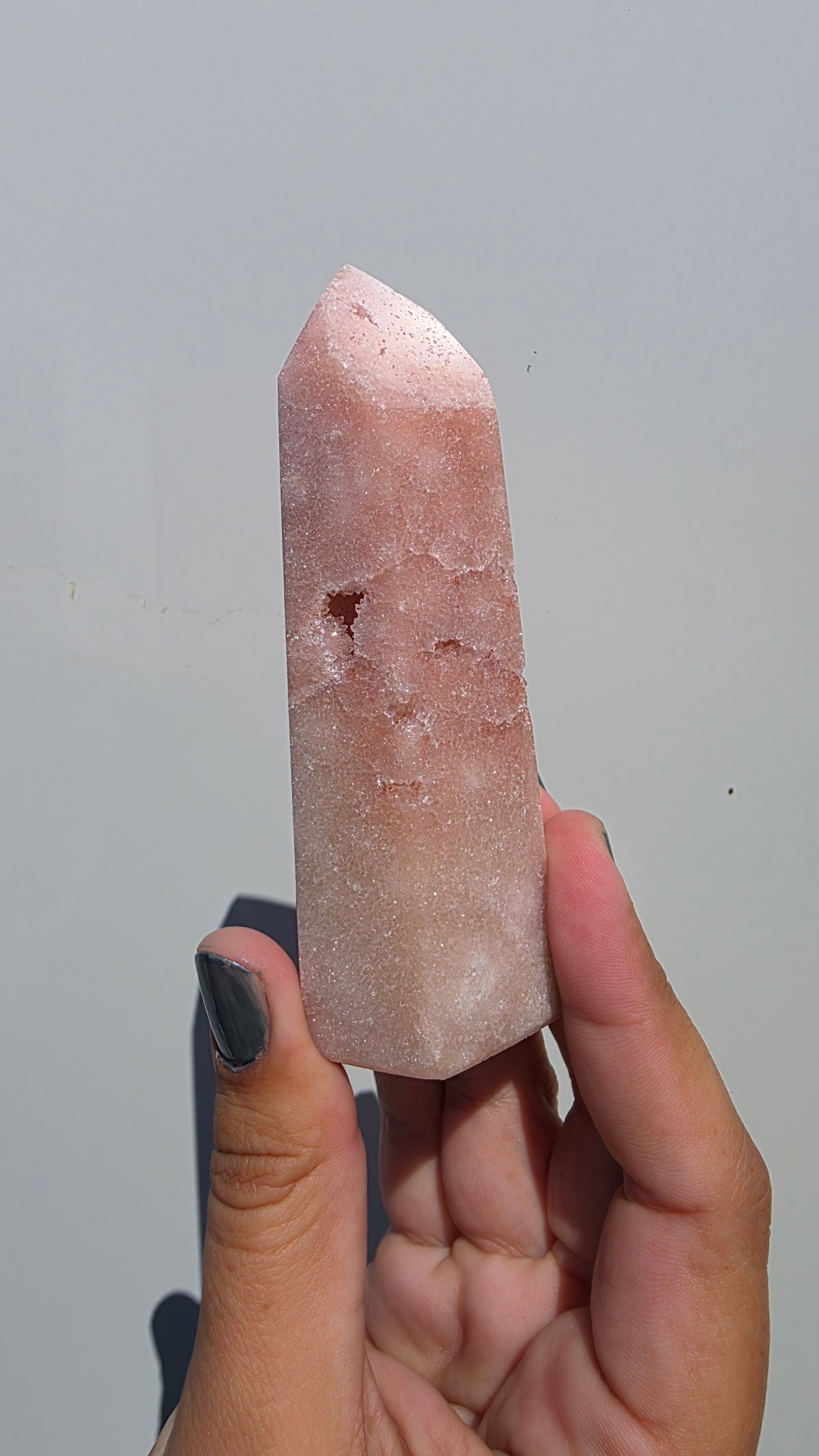 Natural Pink Amethyst Crystal Tower Point – Choose Your Unique Piece