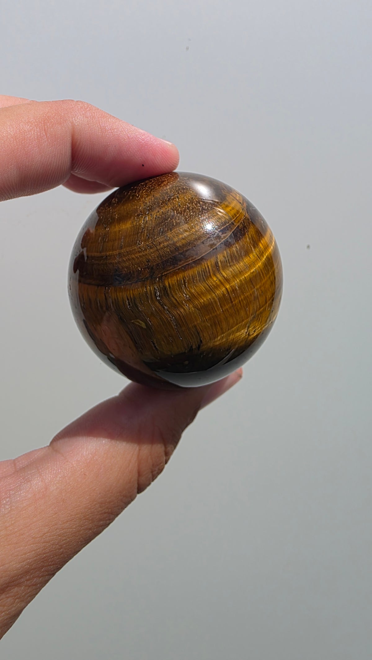Natural Tiger’s Eye Crystal Sphere (5cm)