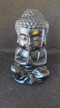 Large Natural Black Obsidian Baby Buddha Crystal Carving – 982g
