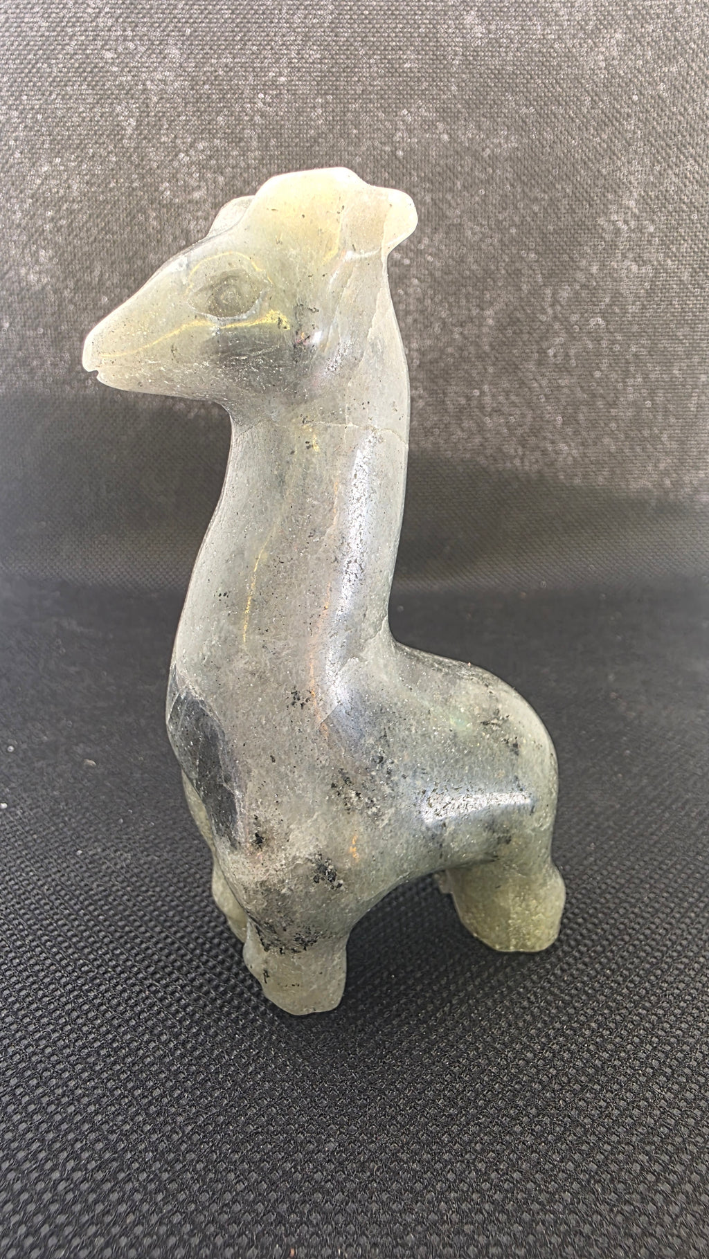Hand-Carved Crystal Giraffes – Natural Gemstone Animal Totem