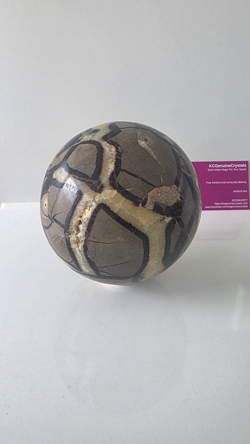 Genuine Polished Septarian "Dragon Stone" Sphere | 10cm, 1.74kg