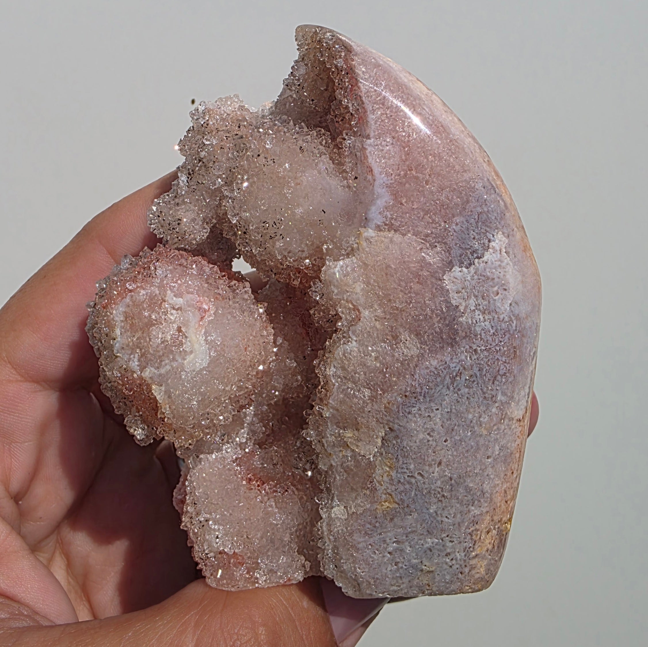 Captivating Brazilian Pink Amethyst Freeform Crystal (239g)