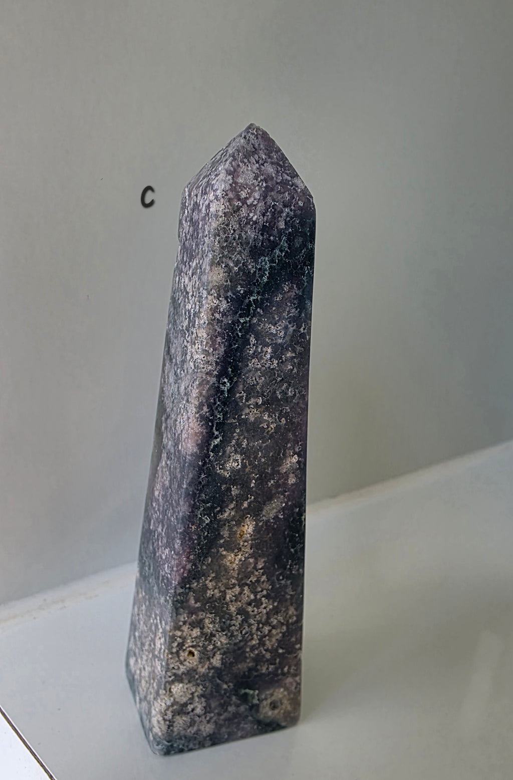 Polished Grape Agate Points: Botryoidal Chalcedony Towers (9.5-10cm)