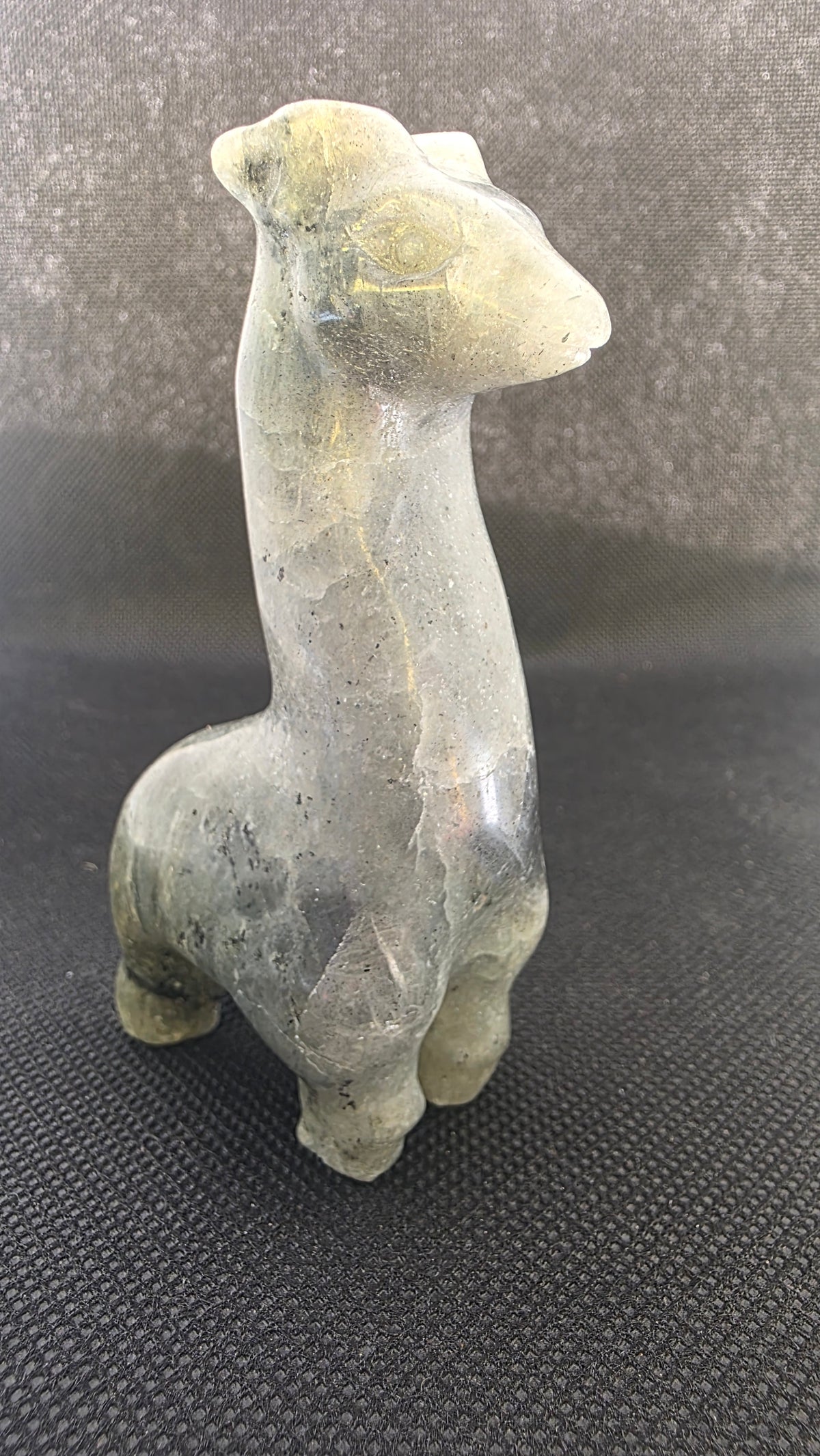 Hand-Carved Crystal Giraffes – Natural Gemstone Animal Totem