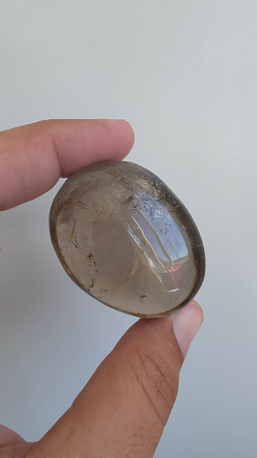 Smokey Quartz Palm Stones – (Intuitively Chosen)