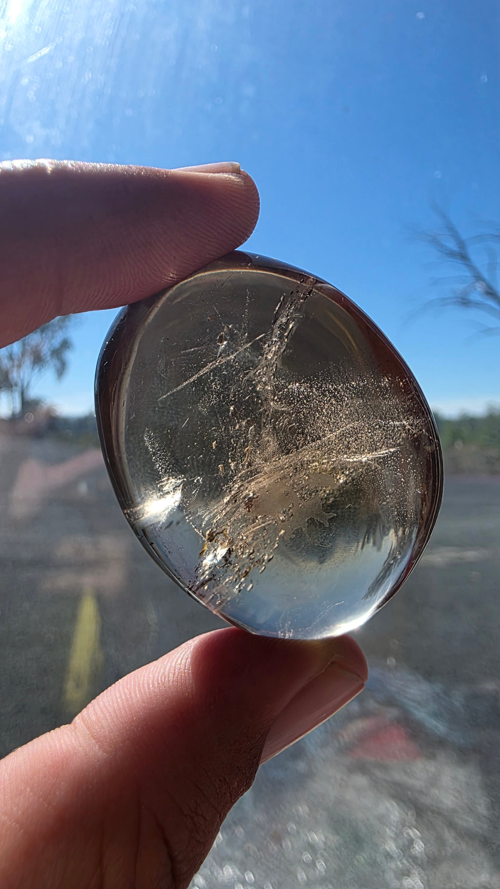 Smokey Quartz Palm Stones – (Intuitively Chosen)