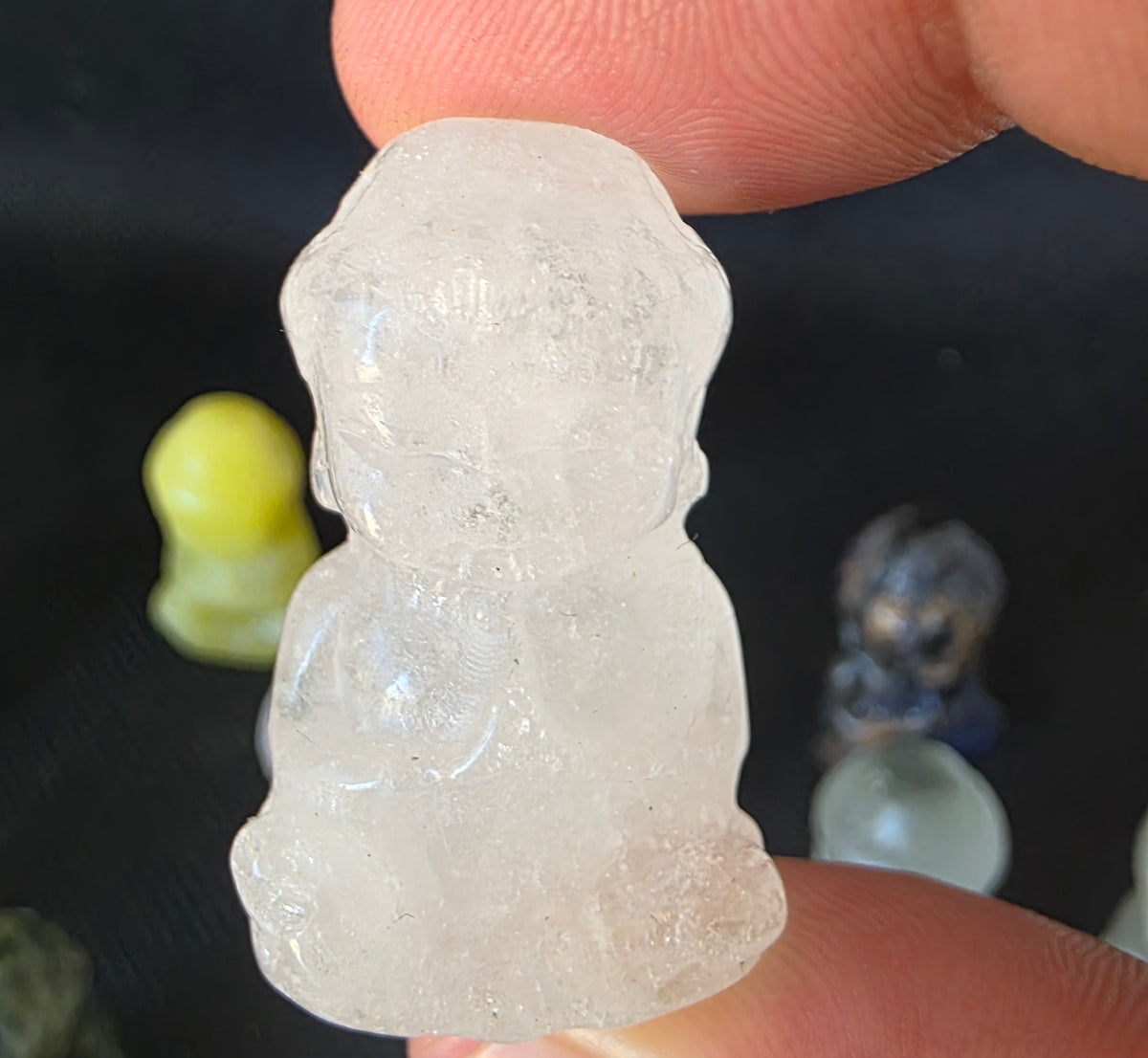 Mini Crystal Baby Buddha Statues (3cm)
