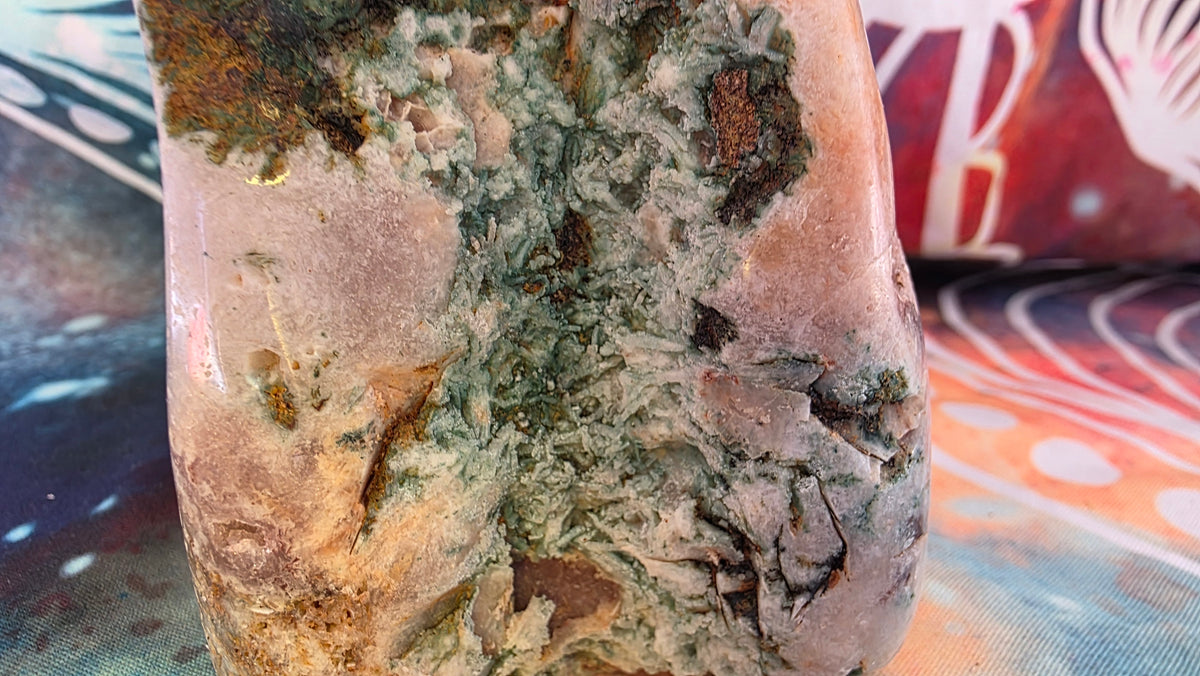 Natural Pink Amethyst Freeform Specimen with Deep Druzy Pocket – Ethically Sourced from Brazil (433g)