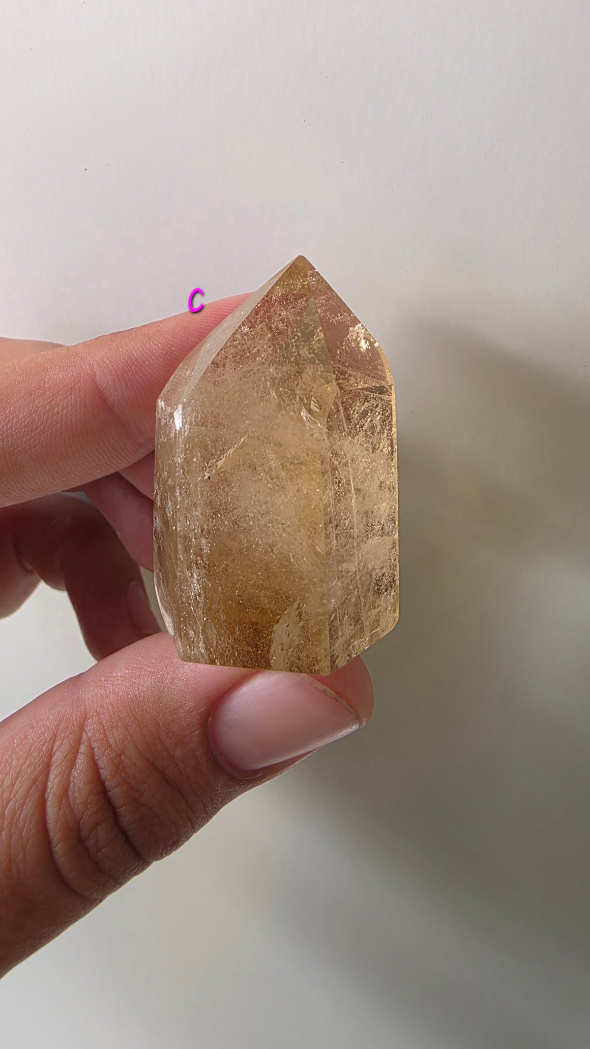 Polished natural citrine small points