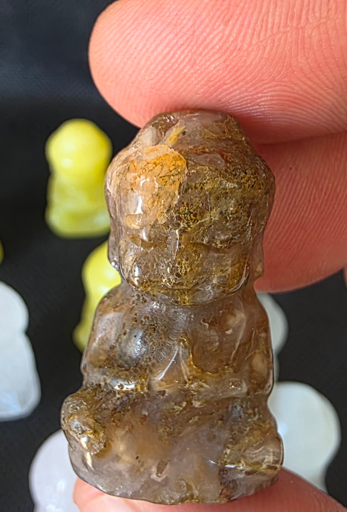 Mini Crystal Baby Buddha Statues (3cm)