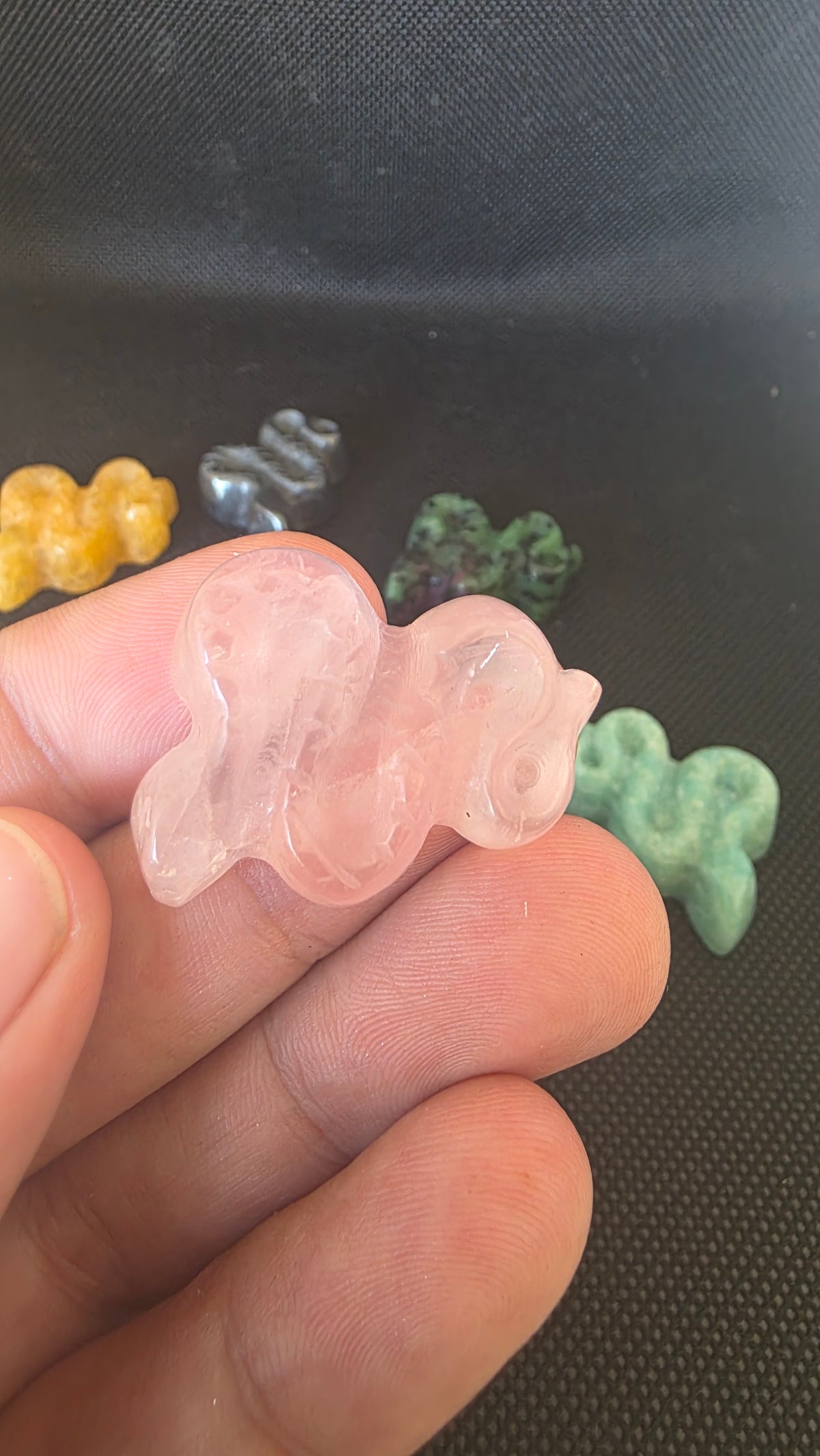 Mini Crystal Carved Snakes – Hand-Carved Gemstones