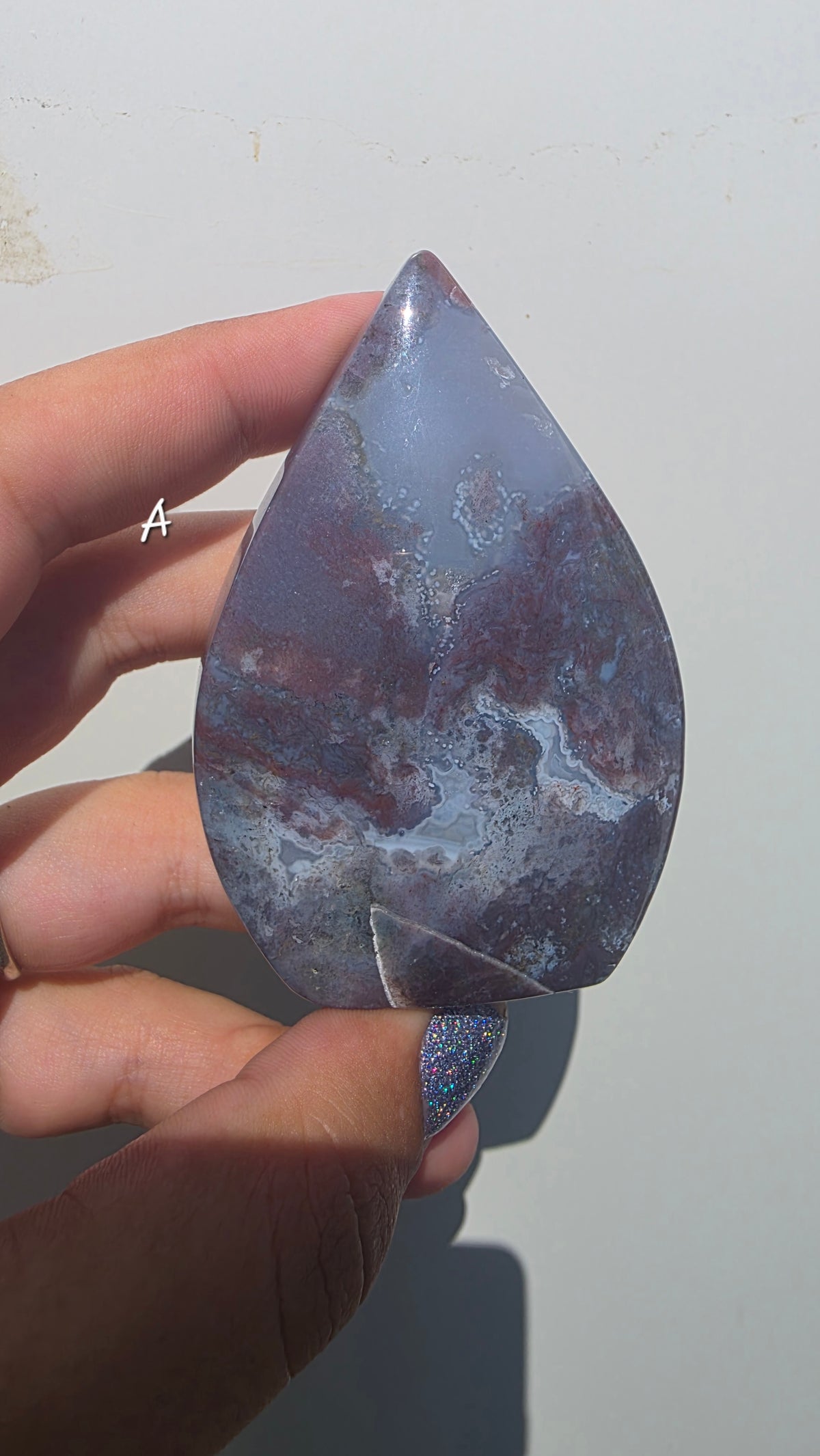 Natural Ocean Jasper Tear-drop Carving – Hand-Selected Pieces (small)