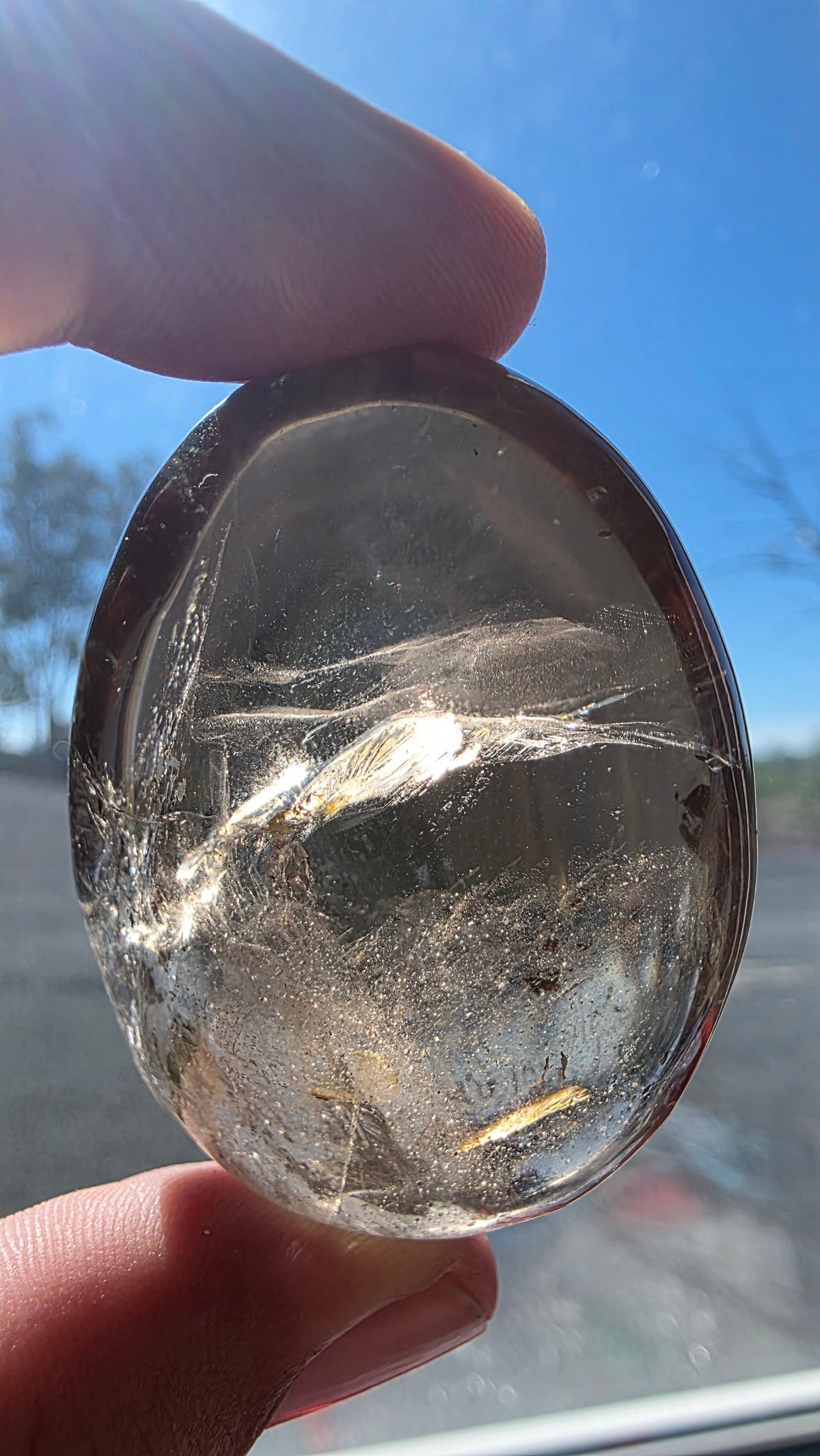 Smokey Quartz Palm Stones – (Intuitively Chosen)