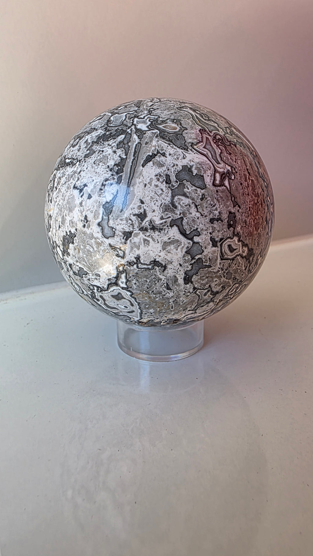 Natural Picasso Jasper Crystal Sphere - 7.5cm / 714g