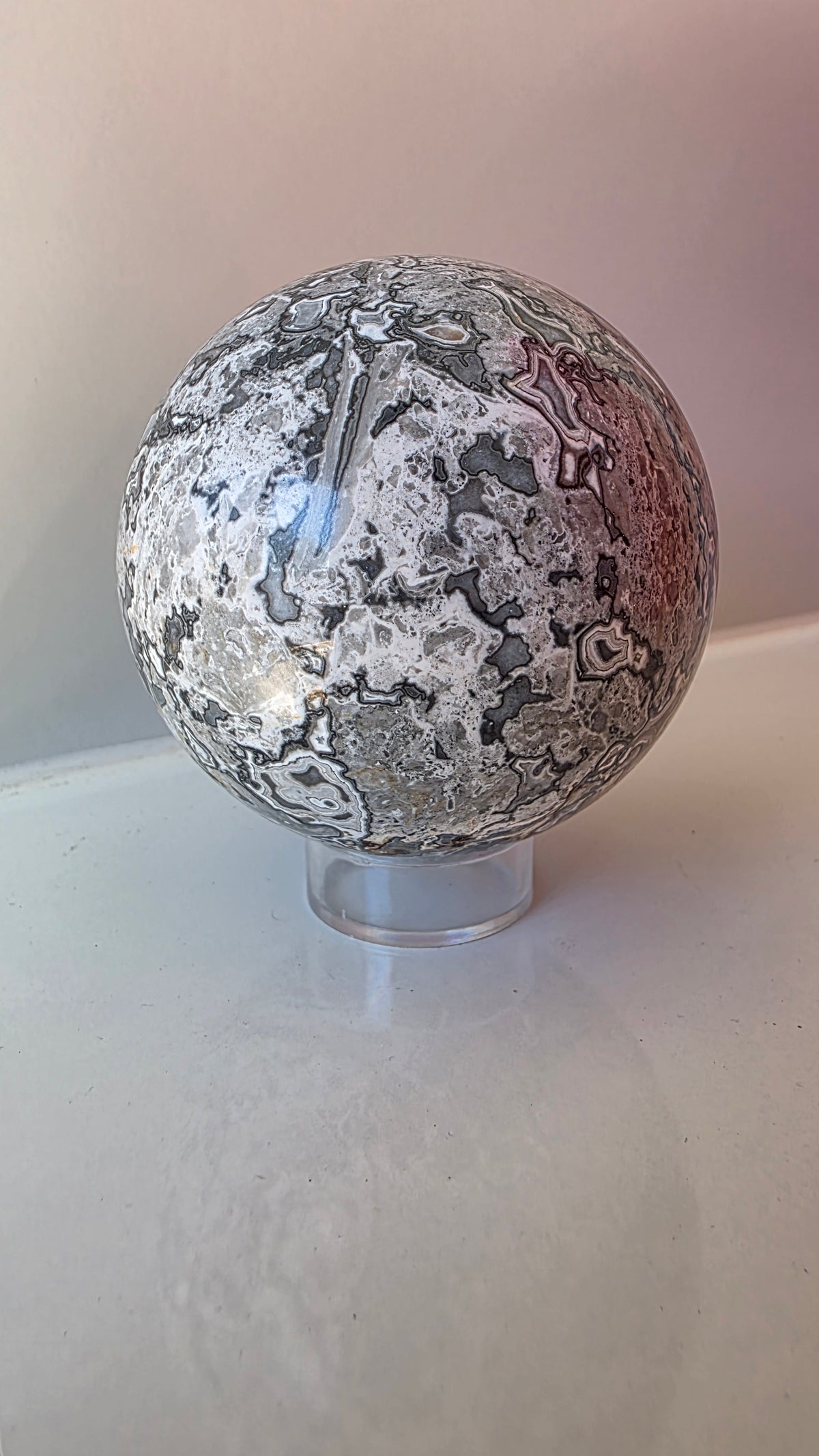 Natural Picasso Jasper Crystal Sphere - 7.5cm / 714g