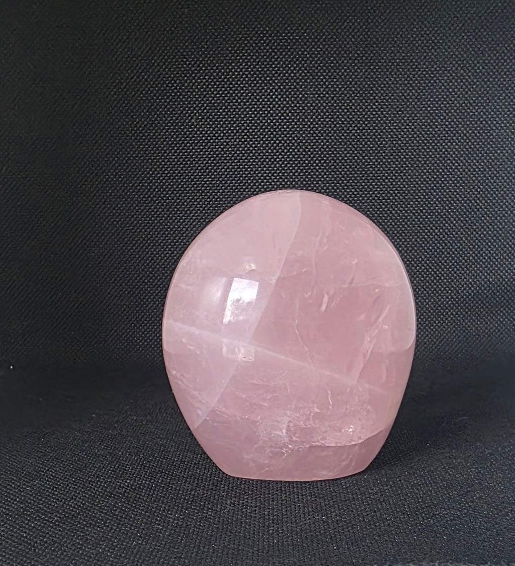 Natural Rose Quartz Polished Freeform Crystal – 314g Standing Mineral Specimen